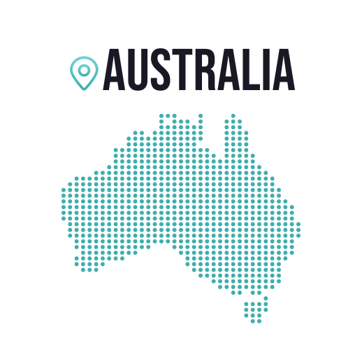 Australia Map - Carrers